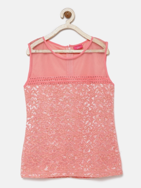 

Tiny Girl Pink Lace Top