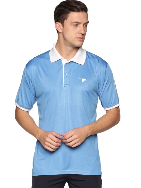 

HPS Sports Men Blue & White Polo Collar T-shirt