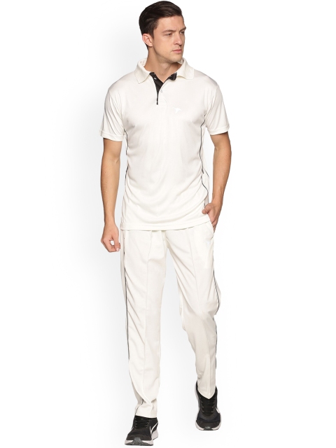 

HPS Sports White Solid Cotton Sports Tracksuit