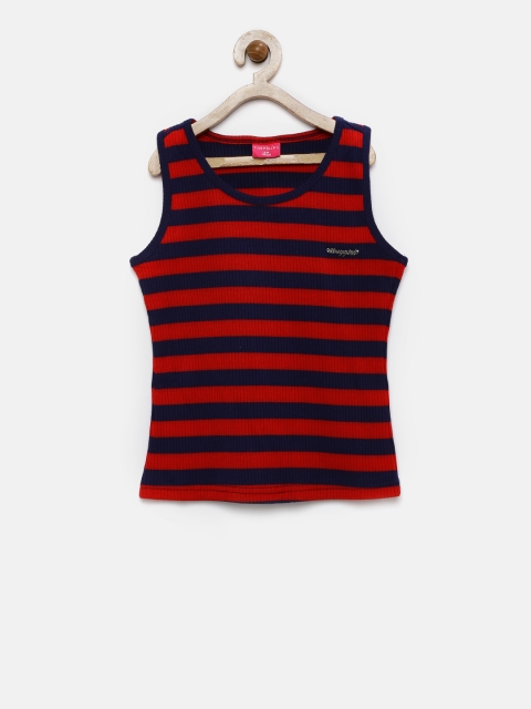 

Tiny Girl Red Striped Tank Top