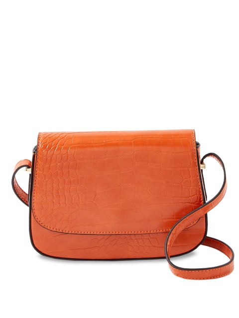 

Accessorize Women Orange Half Moon Sling Bag