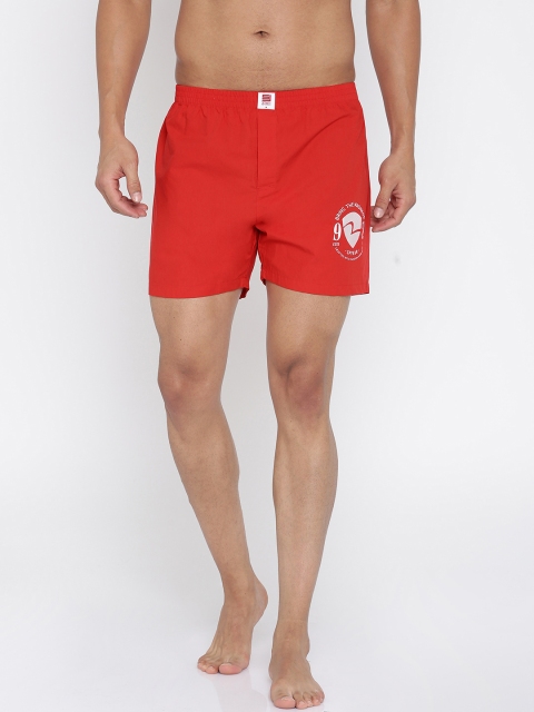 

SPYKAR Red Pure Cotton Boxers MBX-046-02AF