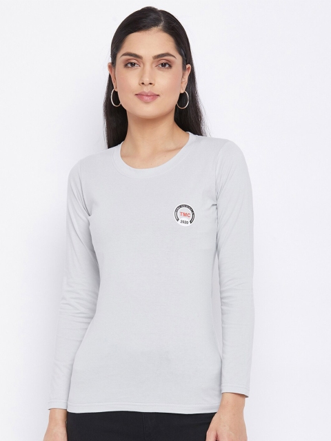

THE MILLION CLUB Women Grey T-shirt