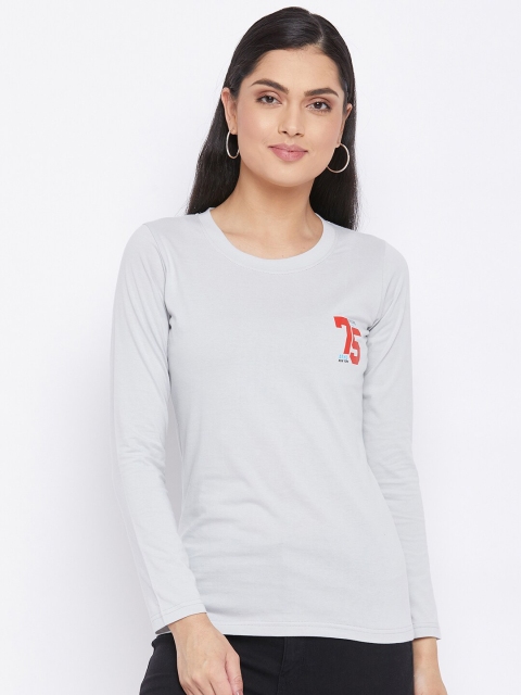 

THE MILLION CLUB Women Grey T-shirt