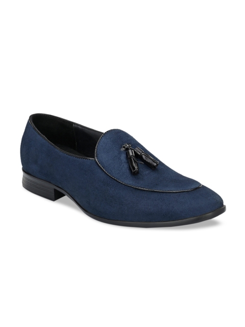 

Harrytech London Men Navy Blue Spensor Suede Formal Loafers