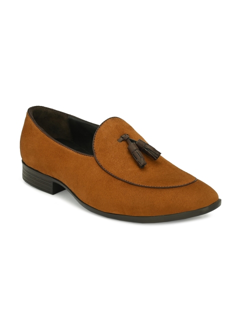 

Harrytech London Men Tan-Coloured Suede Formal Loafers