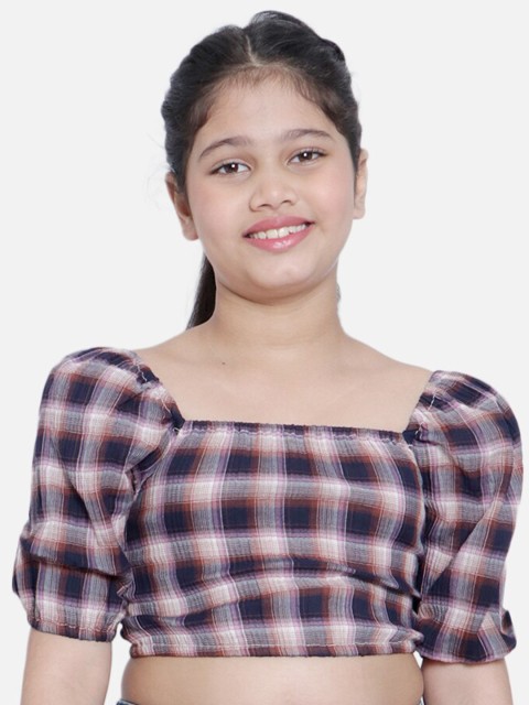 

Nauti Nati Multicoloured Checked Crop Top, Multi