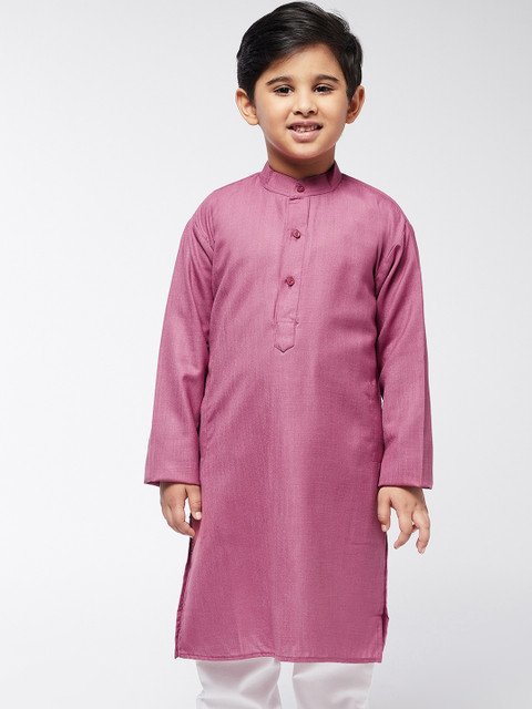 

SOJANYA Boys Coral Thread Work Kurta