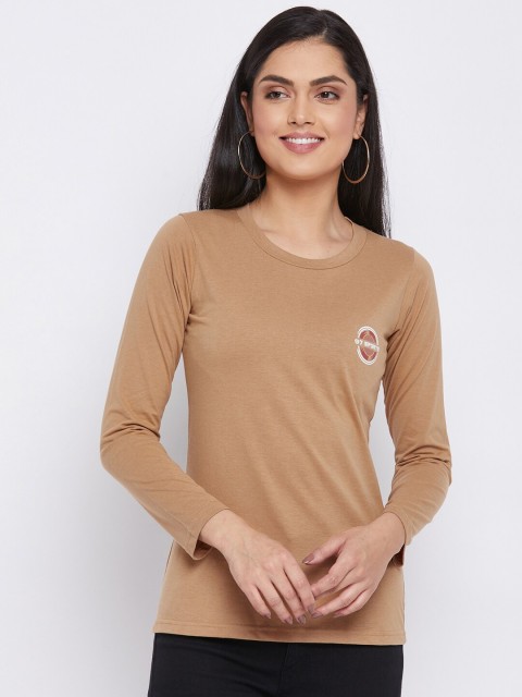 

THE MILLION CLUB Women Beige T-shirt
