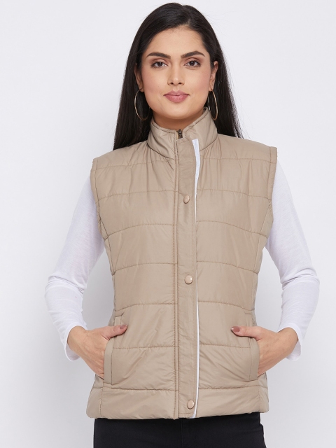

THE MILLION CLUB Women Beige Insulator Padded Jacket