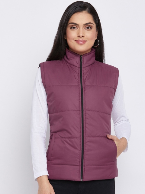 

THE MILLION CLUB Women Purple Insulator Padded Jacket