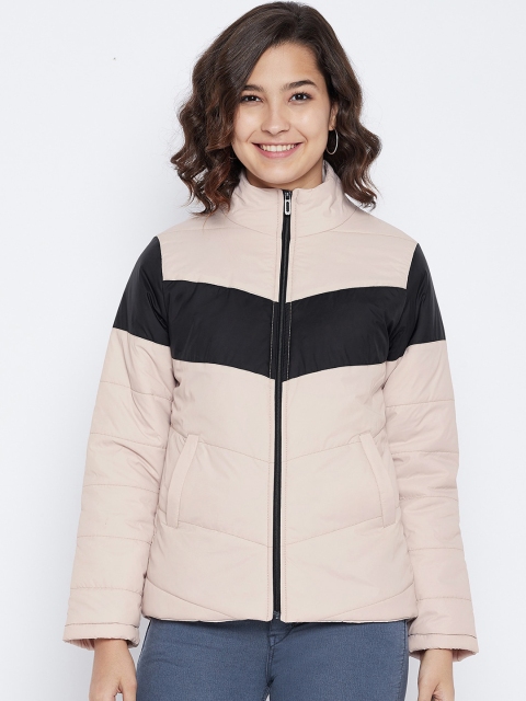 

THE MILLION CLUB Women Blue Colourblocked Insulator Puffer Jacket
