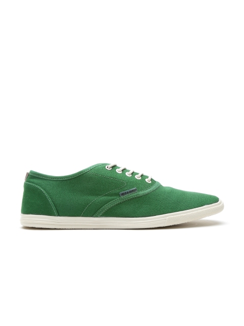 

Jack & Jones Men Green Solid Sneakers