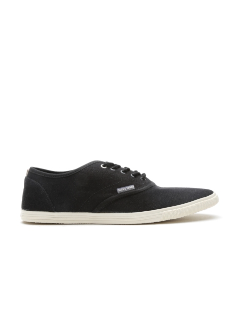 

Jack & Jones Men Black Solid Sneakers