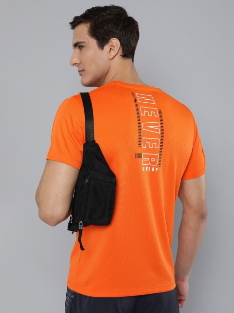 

HRX By Hrithik Roshan Training Men Orange Rapid-Dry Tshirts