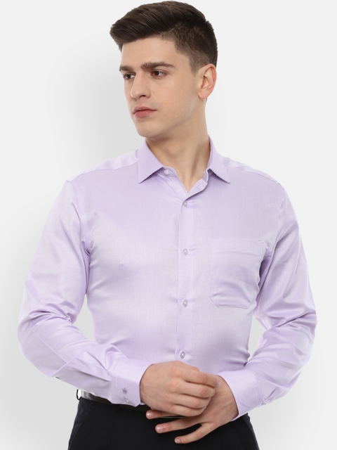 

Louis Philippe Men Purple Slim Fit Pure Cotton Formal Shirt