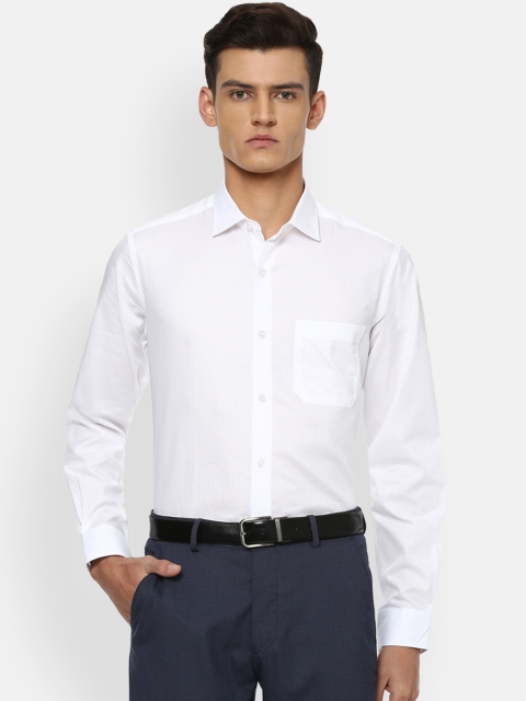 

Louis Philippe Men White Slim Fit Pure Cotton Formal Shirt