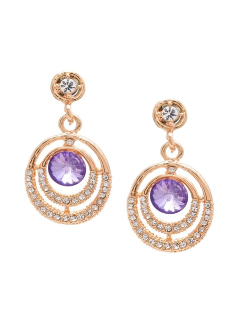 

Jewelz Purple Contemporary Hoop Earrings