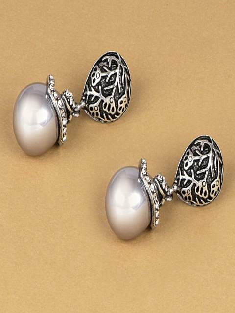 

Jewelz Grey Contemporary Drop Earrings