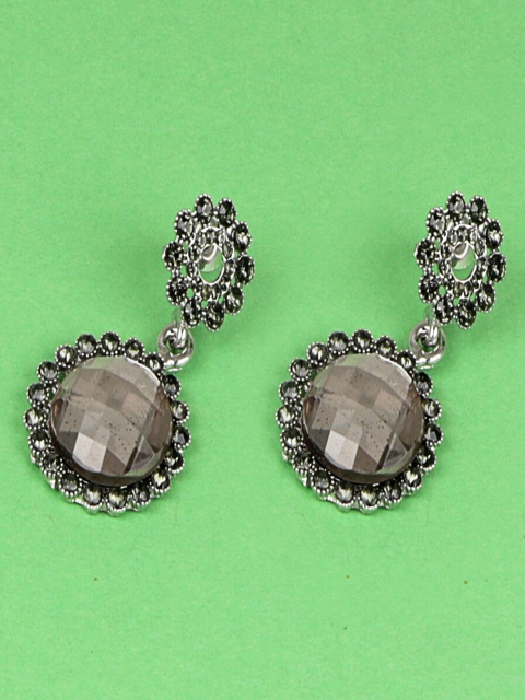 

Jewelz Silver-Toned Contemporary Drop Earrings