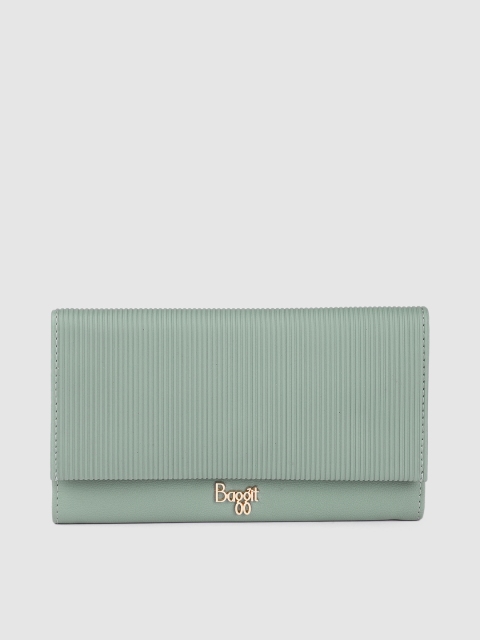 

Baggit Women Blue Three Fold Wallet