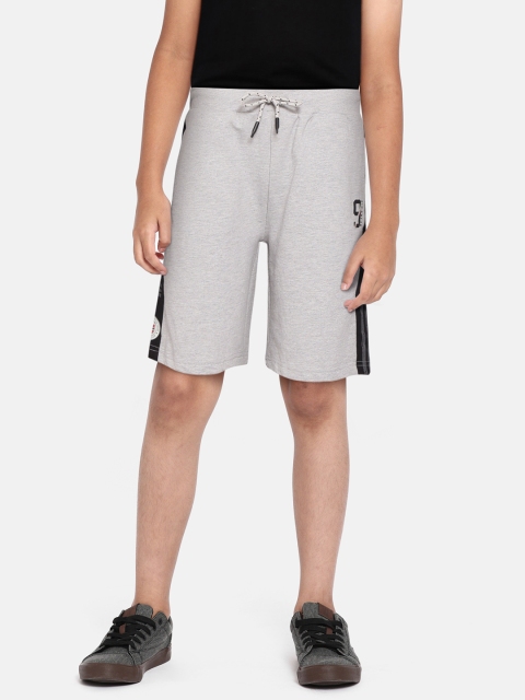 

Monte Carlo Boys Grey Melange Solid Shorts