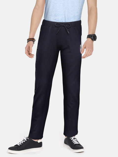

Monte Carlo Boys Navy Blue Solid Track Pants