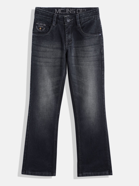 

Monte Carlo Boys Navy Blue Bootcut Light Fade Stretchable Jeans