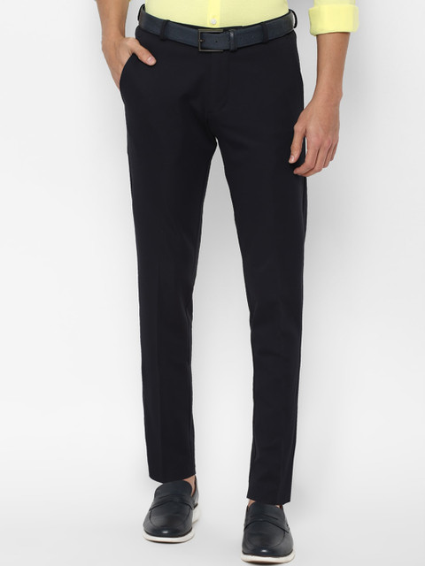 

Allen Solly Men Black Slim Fit Trousers
