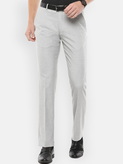 

Louis Philippe Men Grey Trousers