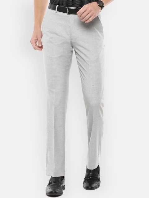 

Louis Philippe Men Grey Trousers