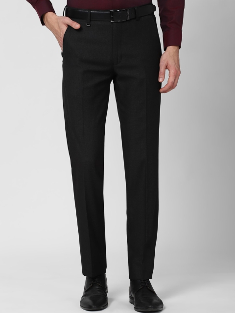 

Van Heusen Men Black Slim Fit Trousers