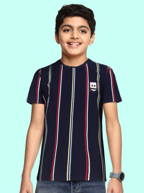 

Monte Carlo Boys Navy Blue & Red Striped T-shirt