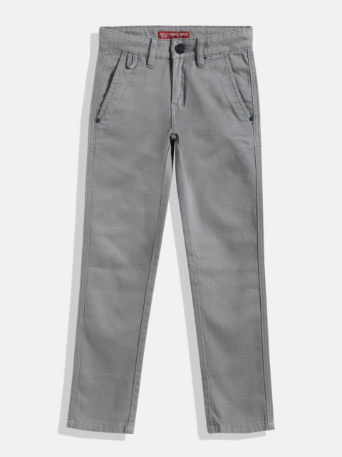 

Monte Carlo Boys Grey Solid Chinos