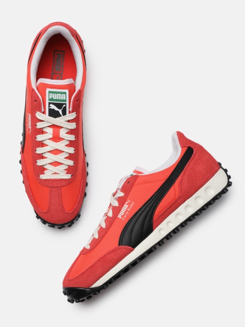 

Puma Unisex Red Leather Easy Rider II Trainers