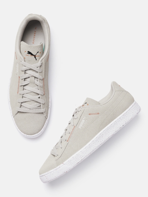 

Puma Unisex Grey Suede Collection Sneakers
