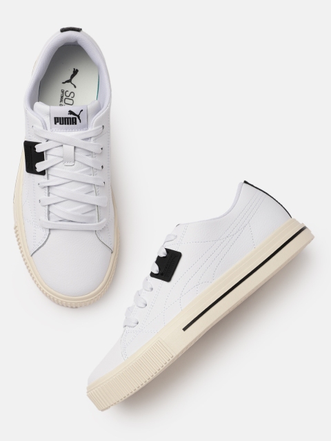 

Puma Men White Solid Leather SoftFoam+ Ever Regular Sneakers