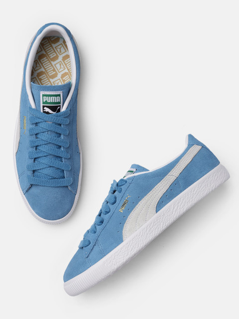 

Puma Unisex Blue Suede Vintage Sneakers