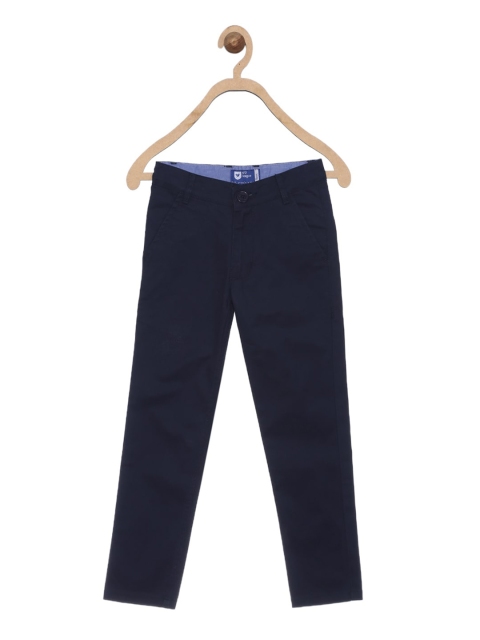 

612 league Boys Navy Blue Classic Slim Fit Chinos Trousers