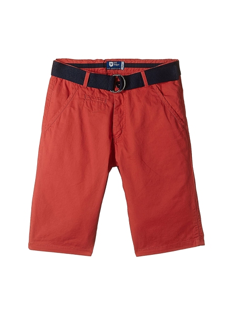 

612 league Boys Rust Shorts With Belt