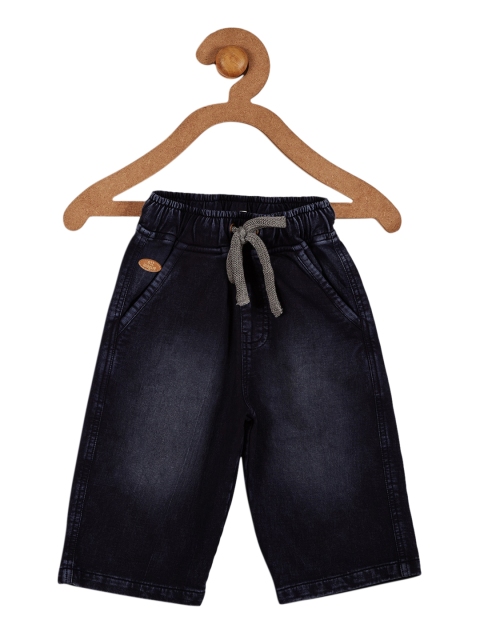 

612 league Boys Navy Blue Denim Shorts
