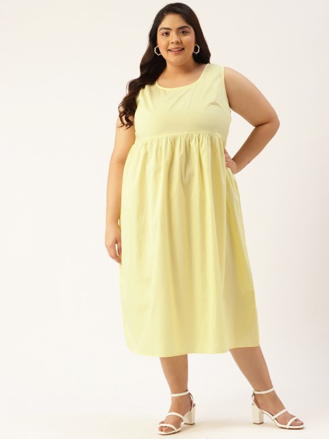 

Revolution Yellow A-Line Midi Dress