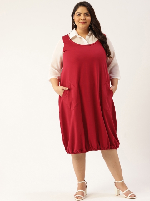 

Revolution Maroon Balloon Dress
