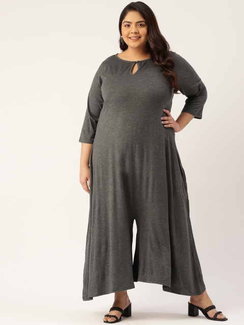 

Revolution Charcoal Grey Solid Basic Jumpsuit