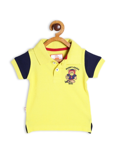 

612 league Boys Yellow Polo Collar T-shirt