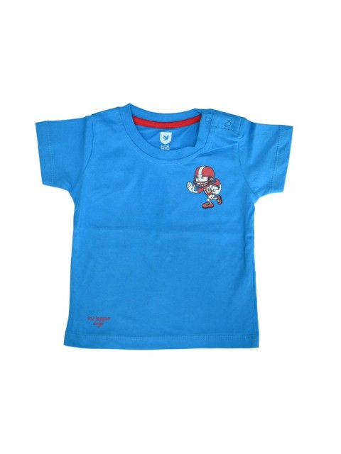 

612 league Boys Blue V-Neck Pockets T-shirt