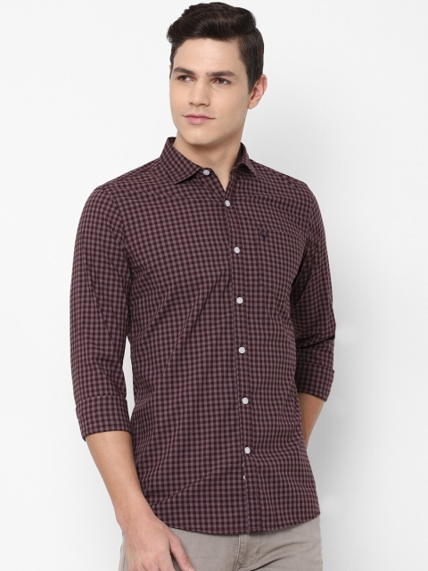 

Allen Solly Sport Men Maroon Gingham Checks Checked Casual Shirt