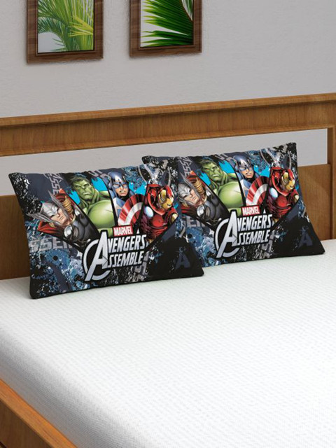 

Marvel Kids Avengers Printed Pack of 2 Assemble Pillow Cover, Multi