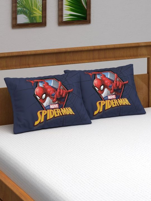 

Marvel Pack of 2 Blue Spiderman Printed Pillow Cover