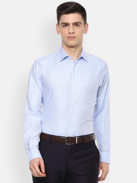 

Van Heusen Men Blue Pure Cotton Formal Shirt